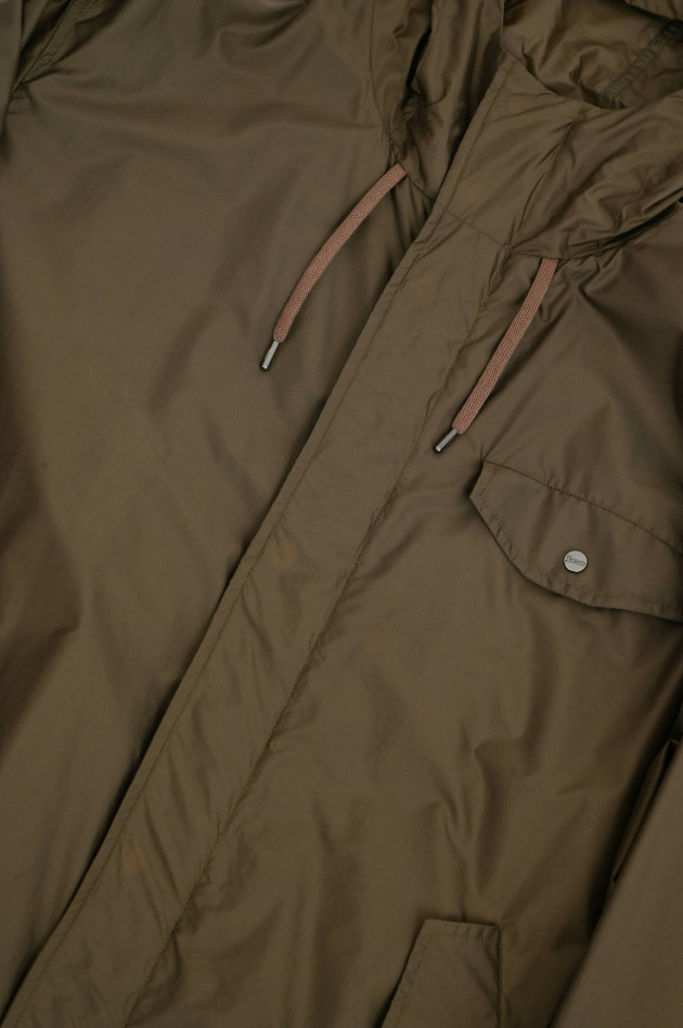 Herno Langer Parka in Khaki