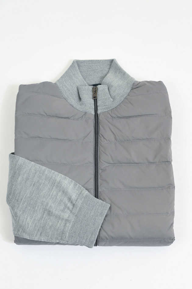 Herno Hybrid Bomberjacke in Grau