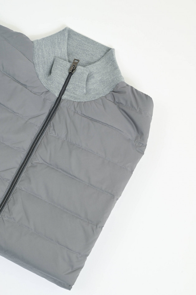 Herno Hybrid Bomberjacke in Grau