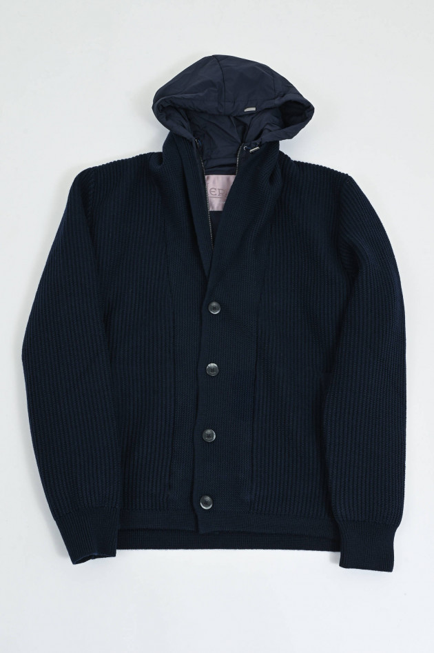 Herno Hybrid-Jacke in Navy