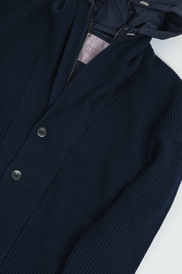 Herno Hybrid-Jacke in Navy