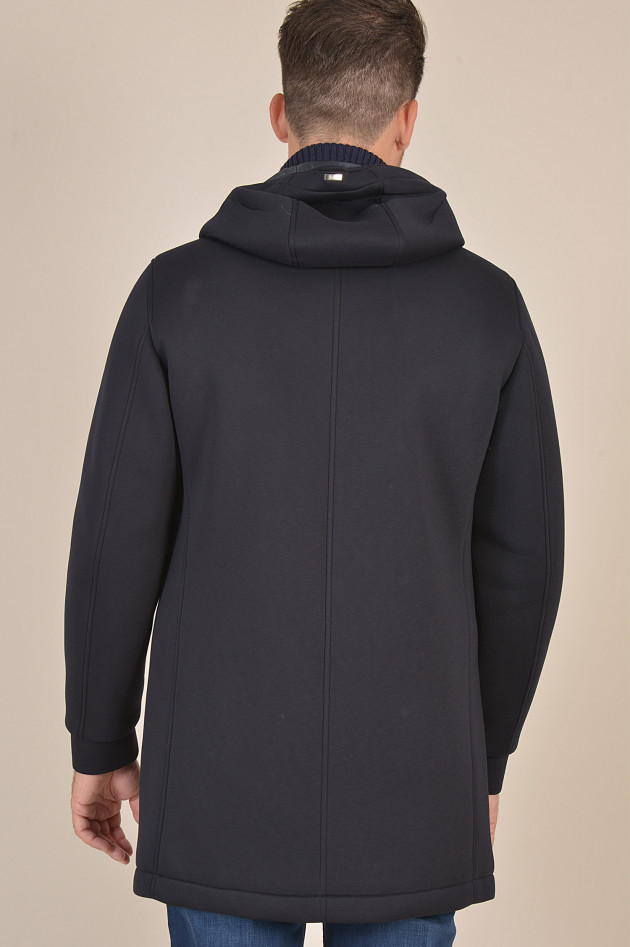 Herno Jacke mit Neoprenoptik in Navy