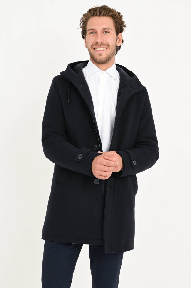 Herno Wolljacke mit gestepptem Futter in Navy