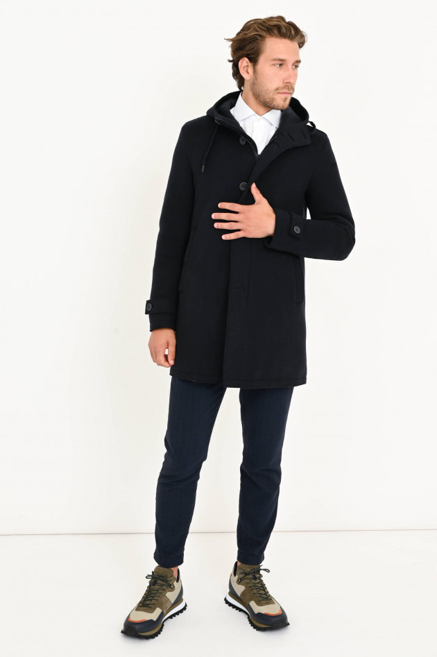 Herno Wolljacke mit gestepptem Futter in Navy