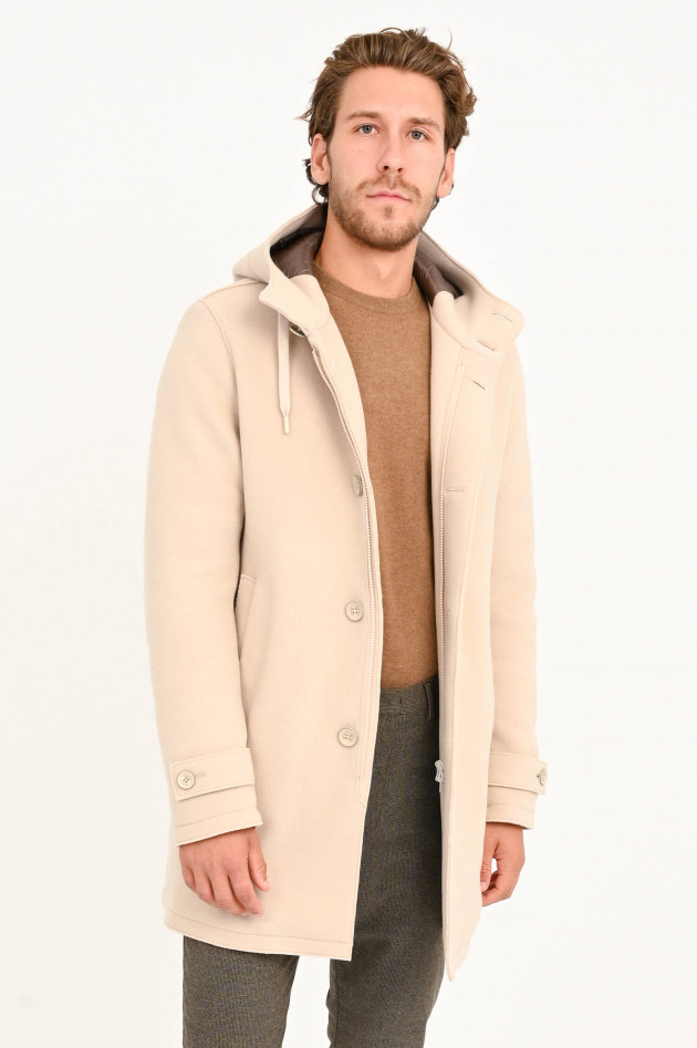 Herno Wolljacke mit gestepptem Futter in Sand