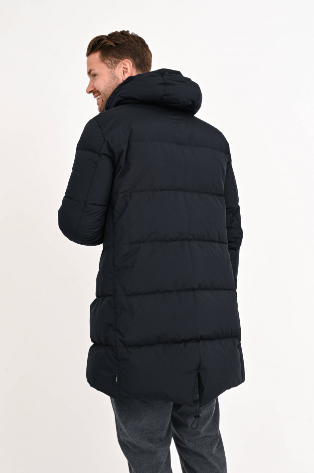 Herno Goretex Daunenstepp-Mantel in Schwarz