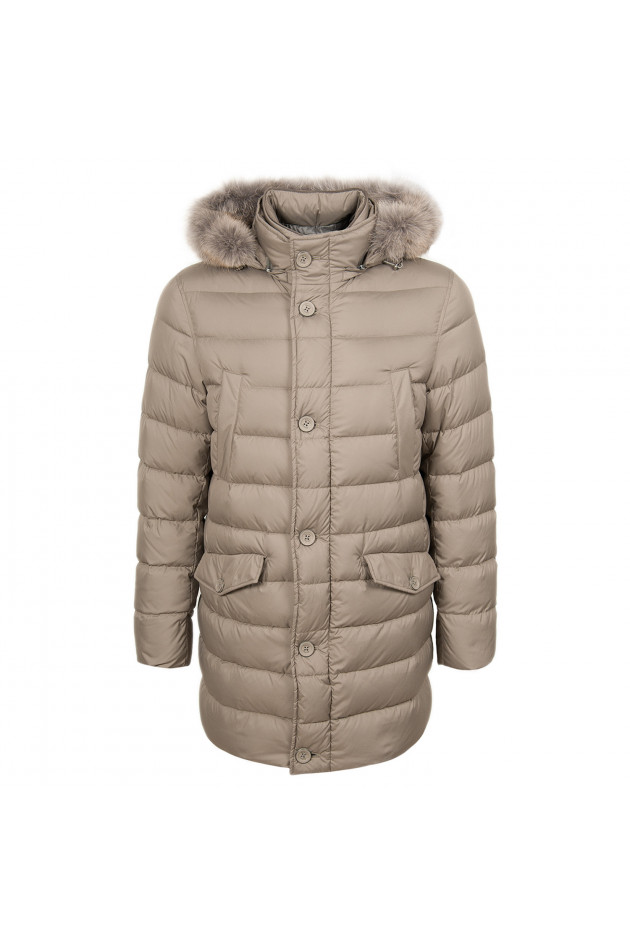 Daunenmantel in Taupe von Herno