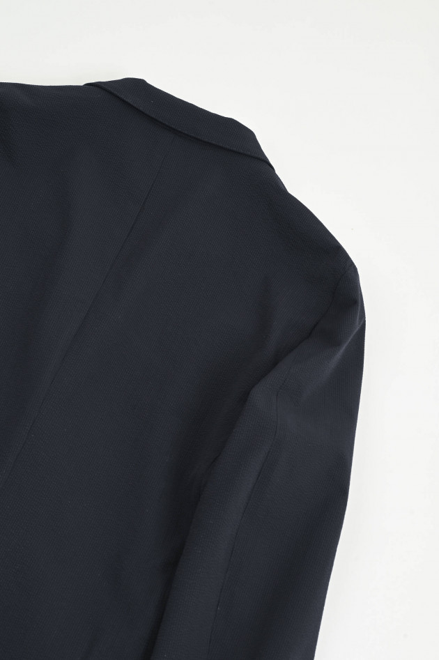 Herno Seersucker Sakko in Navy