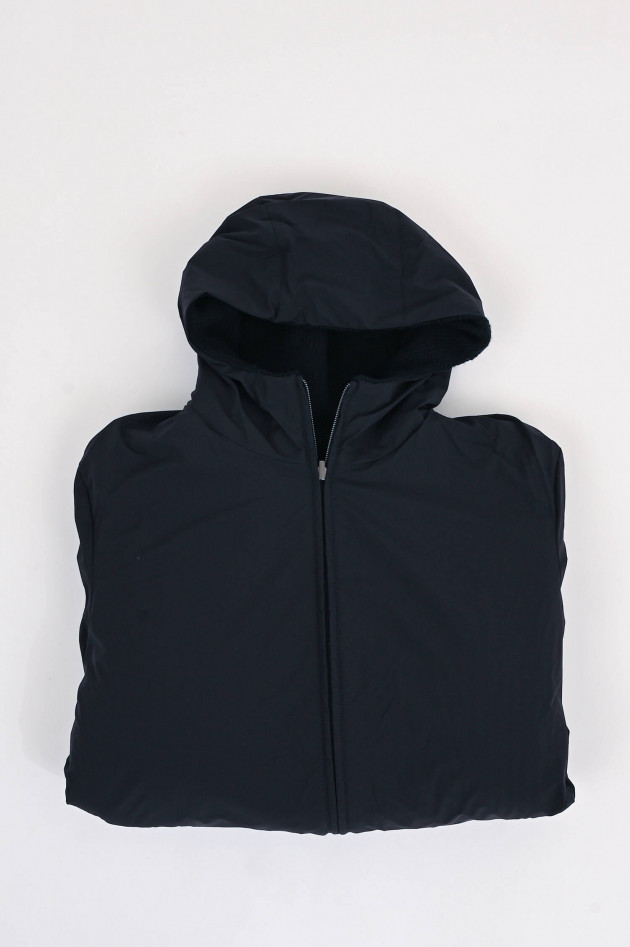 Herno Wendejacke aus Strick und Nylon in Navy