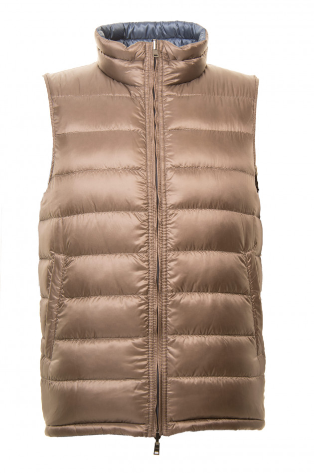 Herno Daunen - Wendegilet in Blau/Beige