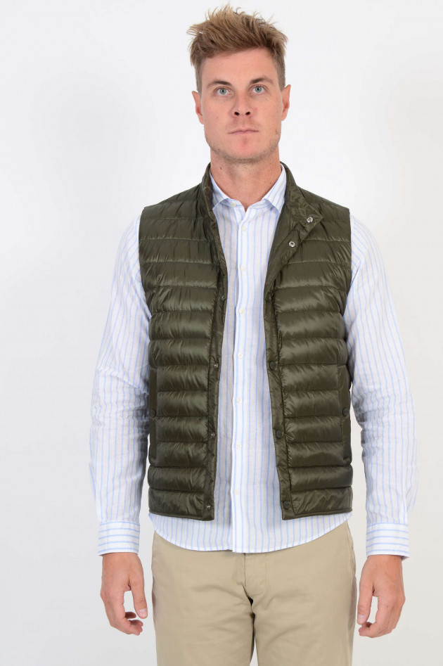 Herno Leichtdaunengilet in Oliv