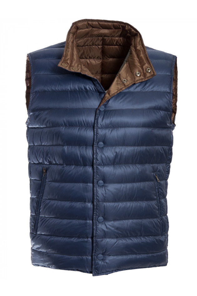 Wendegilet Blau/Braun