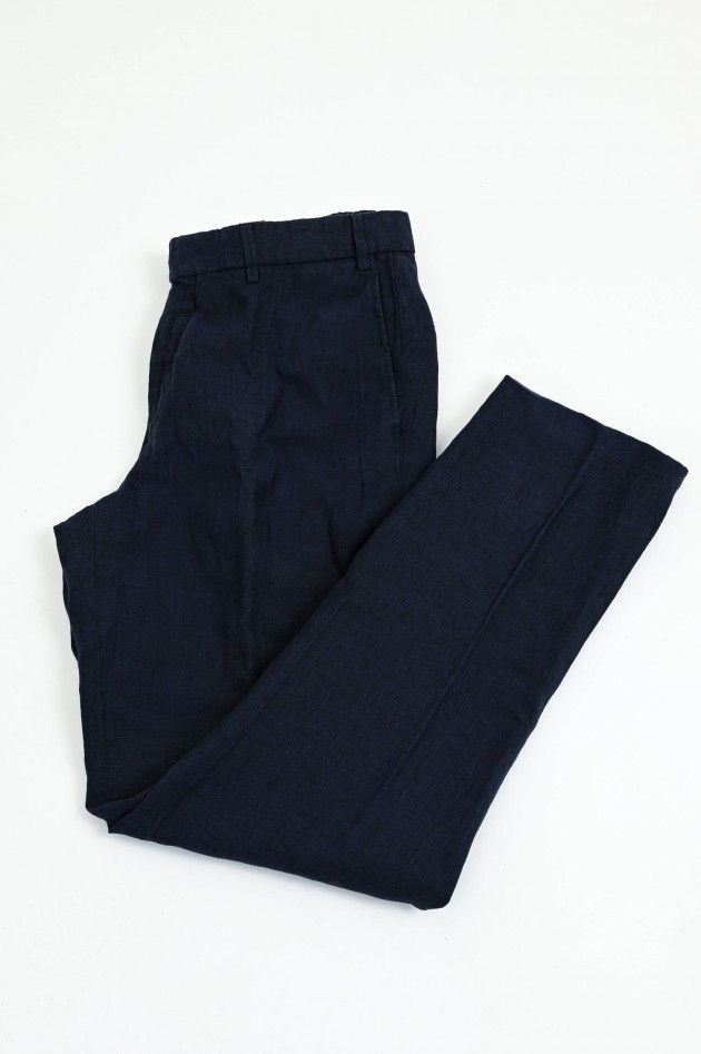 Hiltl Hose PARMA aus Leinen in Navy