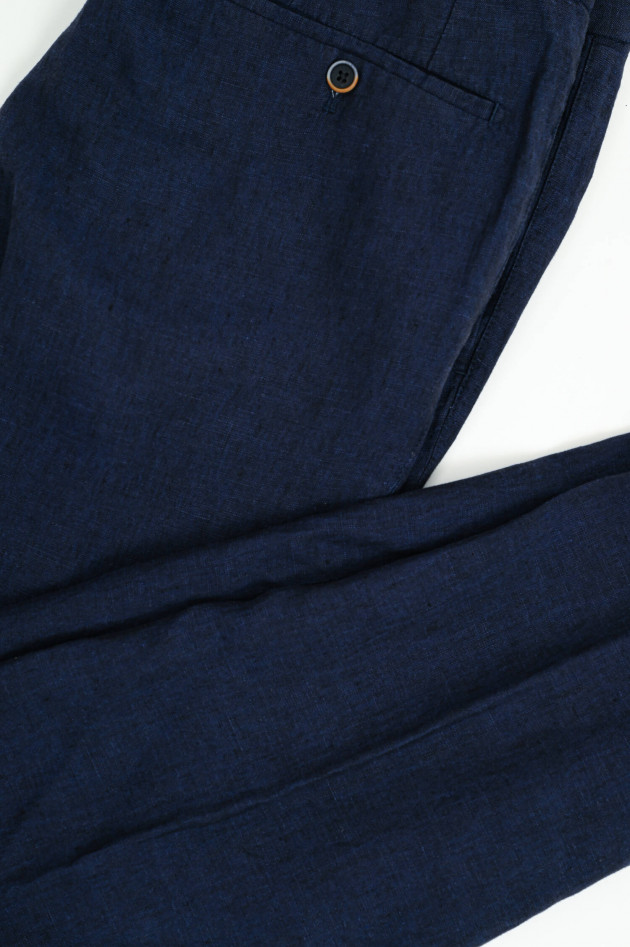 Hiltl Hose PARMA aus Leinen in Navy