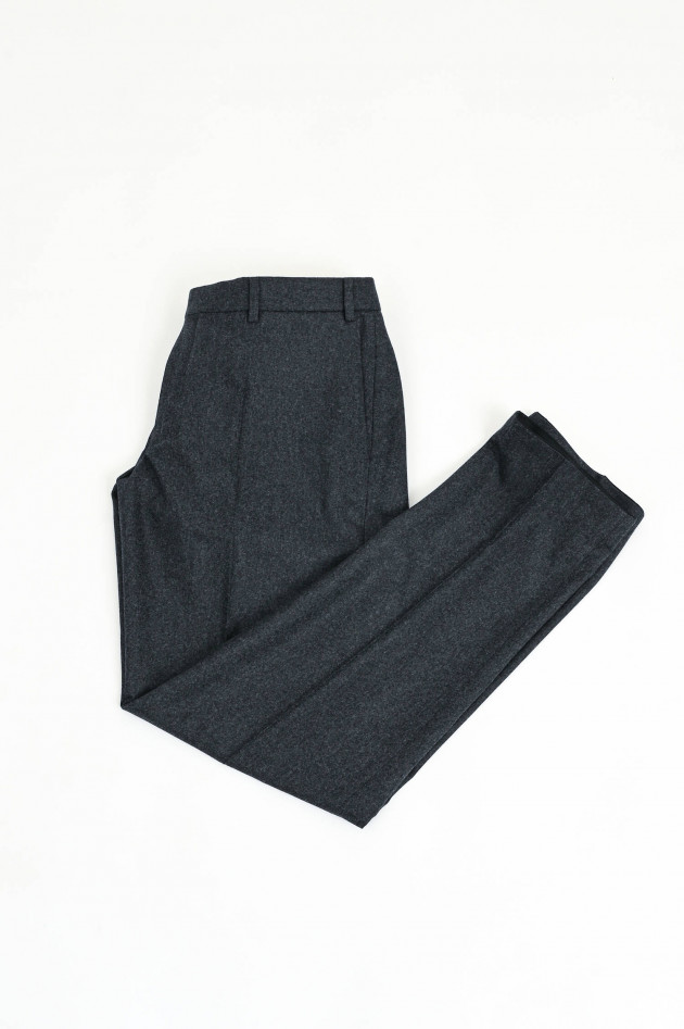 Hiltl Flanellhose PIACENZA in Dunkelgrau meliert