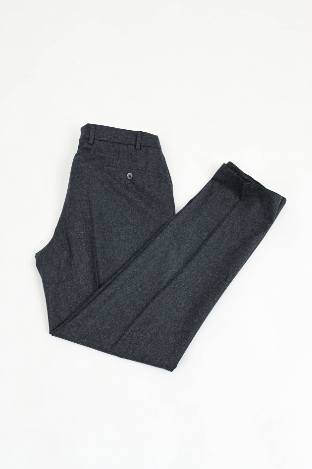 Hiltl Flanellhose PIACENZA in Dunkelgrau meliert