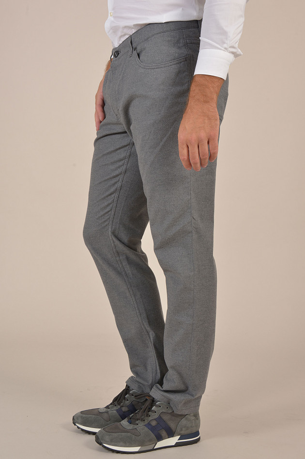 Hiltl Flanellhose in Mittelgrau