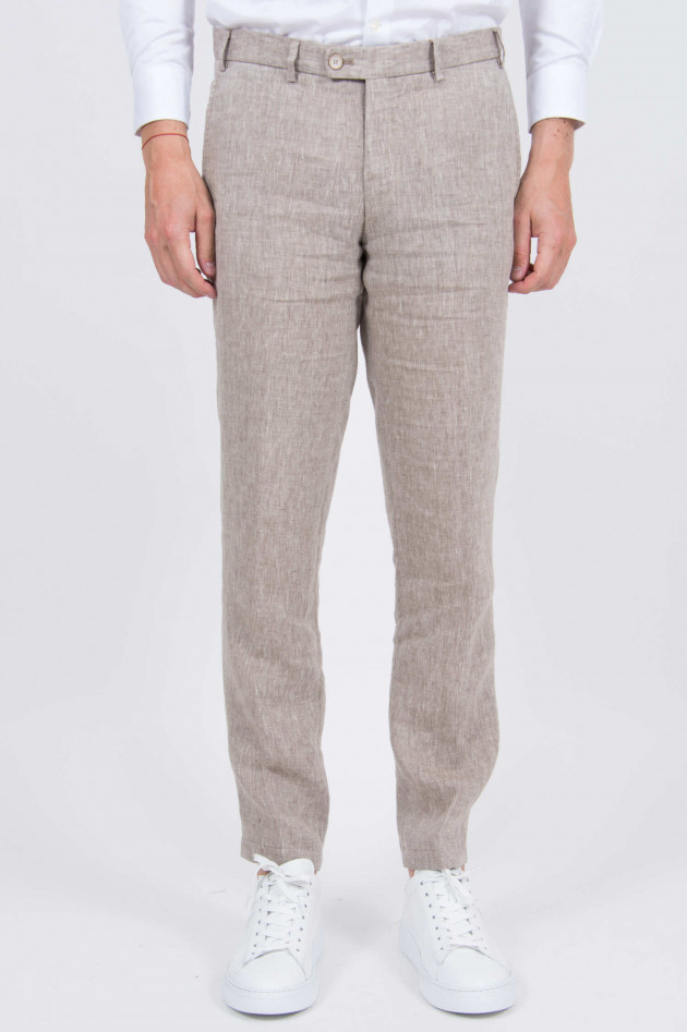 Hiltl Leinen Hose in Beige meliert