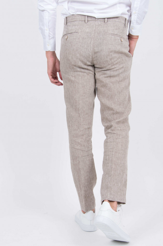 Hiltl Leinen Hose in Beige meliert