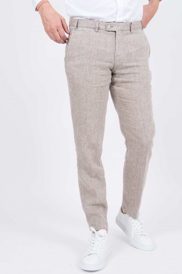 Hiltl Leinen Hose in Beige meliert