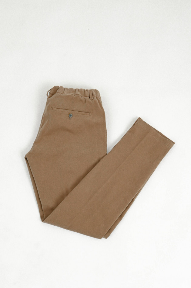 Hiltl Hose TRENTO mit Elastikbund in Camel