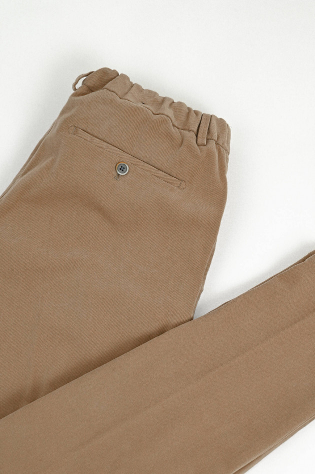 Hiltl Hose TRENTO mit Elastikbund in Camel