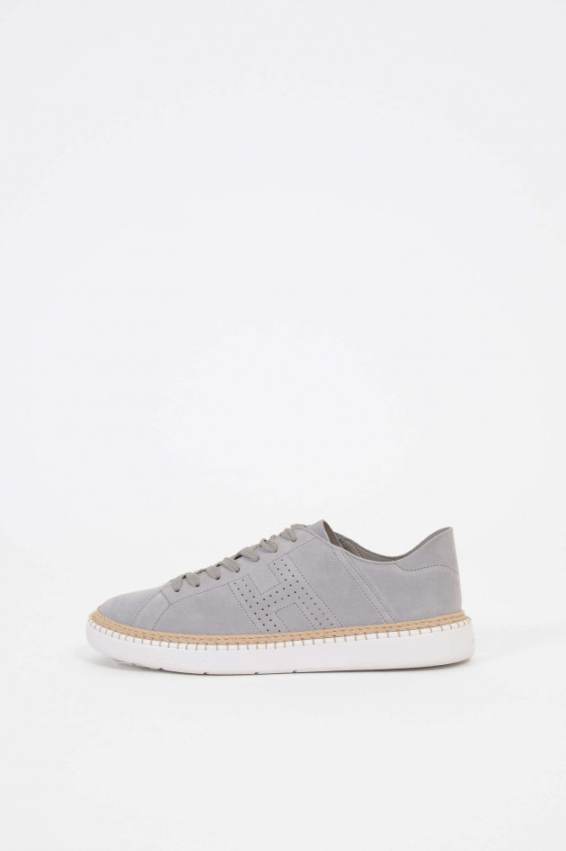 Hogan Sneakers aus Veloursleder in Grau