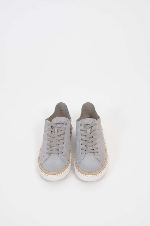 Hogan Sneakers aus Veloursleder in Grau