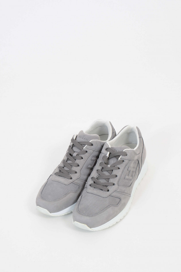 Hogan Sneakers aus Leder in Grau