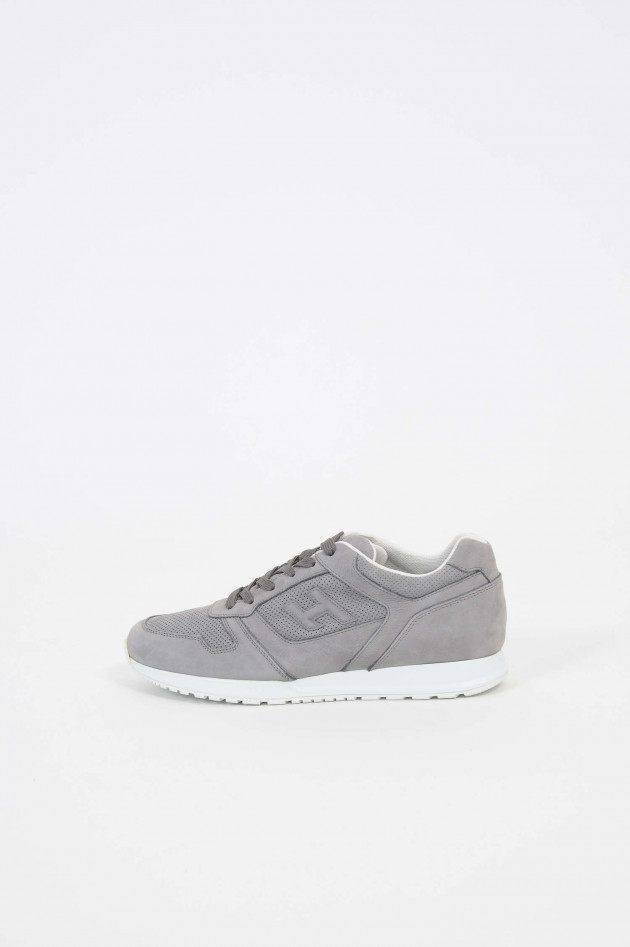 Hogan Sneakers aus Leder in Grau