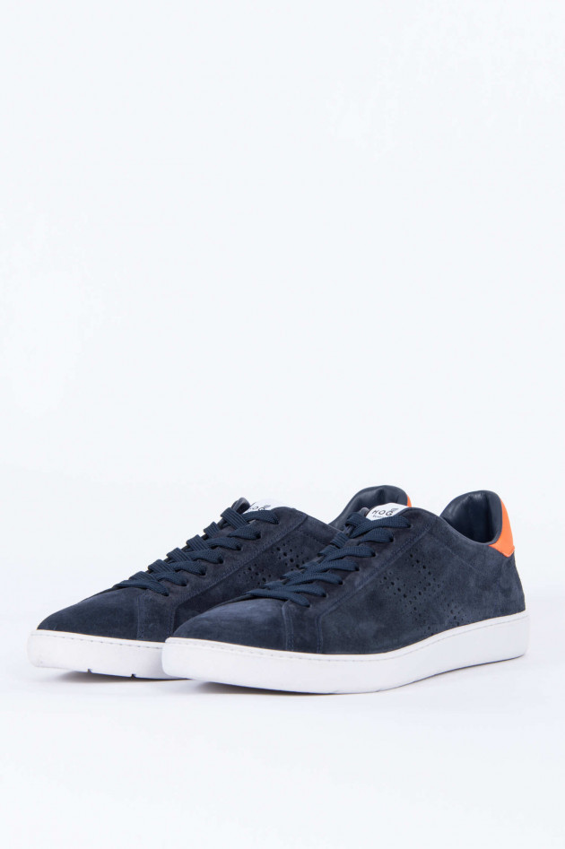 Hogan Sneaker CASSETTA in Dunkelblau/Orange