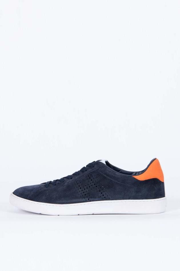 Hogan Sneaker CASSETTA in Dunkelblau/Orange