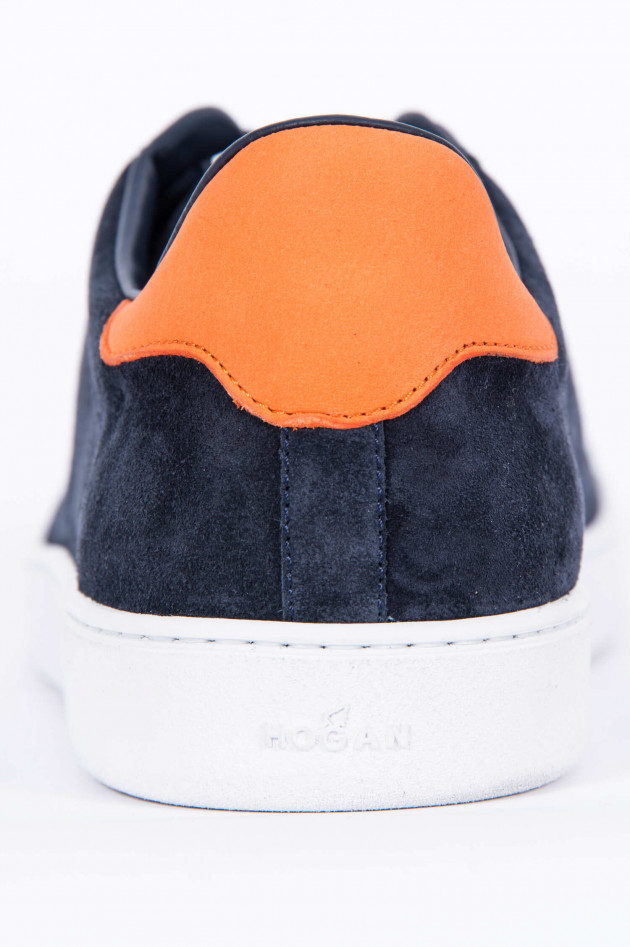 Hogan Sneaker CASSETTA in Dunkelblau/Orange