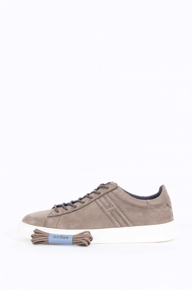 Hogan Sneaker H365 aus Nubukleder in Braun