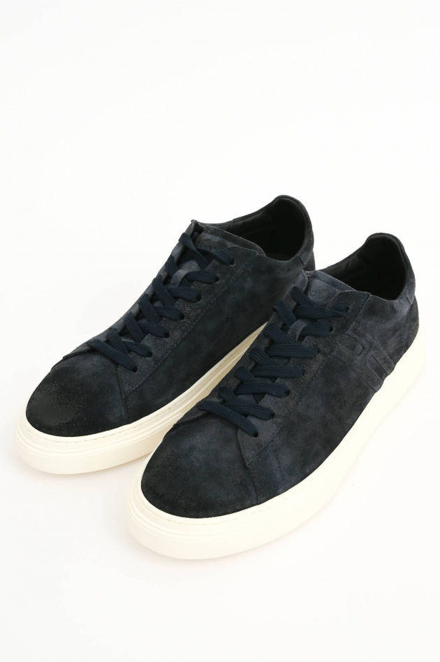 Hogan Sneaker CASETTA aus Wildleder in Navy