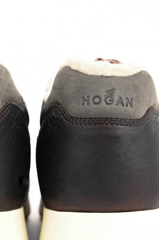 Hogan Sneaker im Bergsteiger-Design in Dunkelbraun
