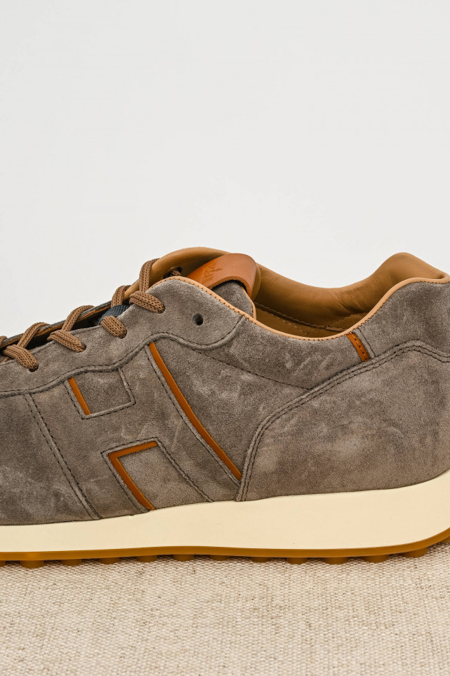 Hogan Sneaker H383 aus Wildleder in Grau