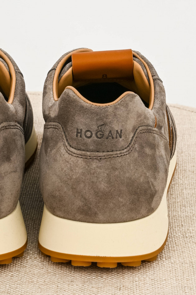 Hogan Sneaker H383 aus Wildleder in Grau