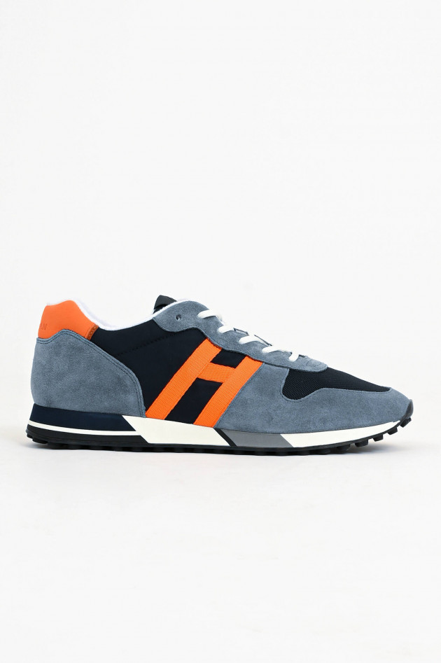 Hogan Sneaker H383 in Blau/Orange