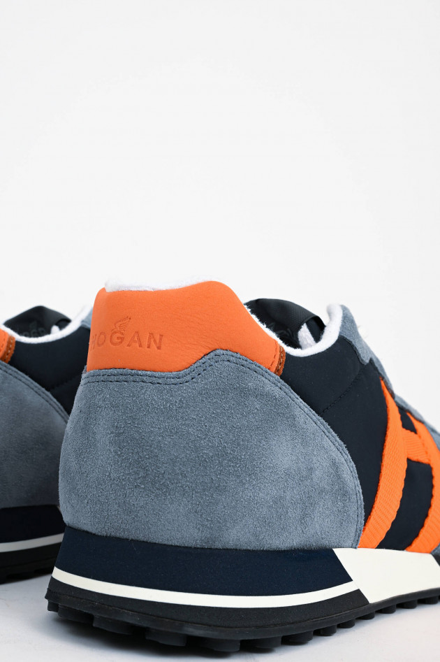 Hogan Sneaker H383 in Blau/Orange