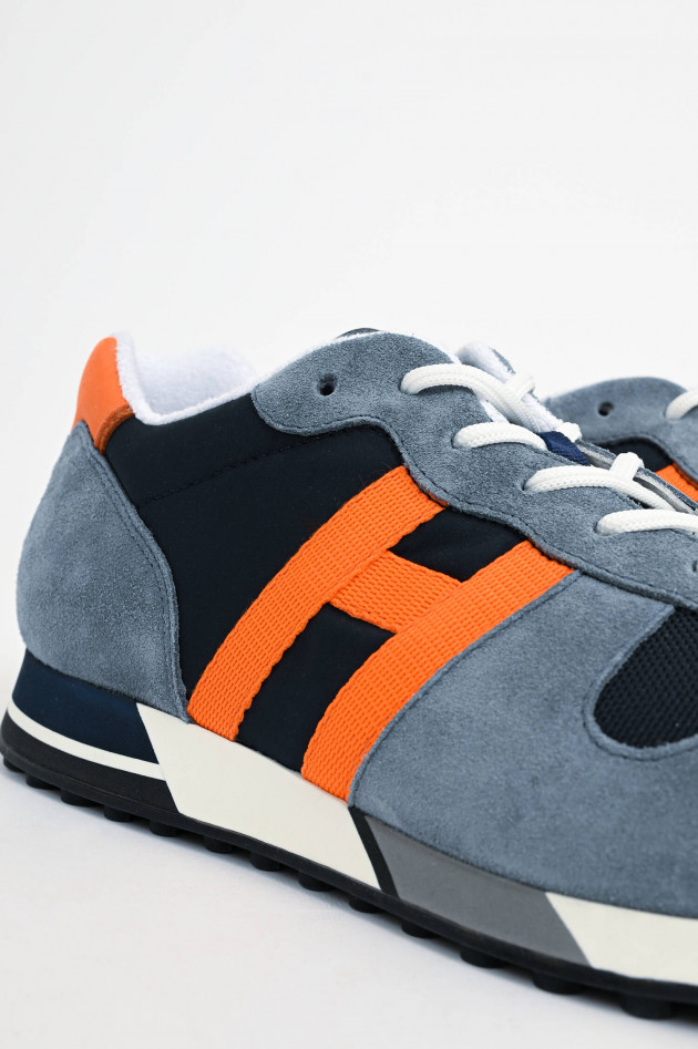 Hogan Sneaker H383 in Blau/Orange