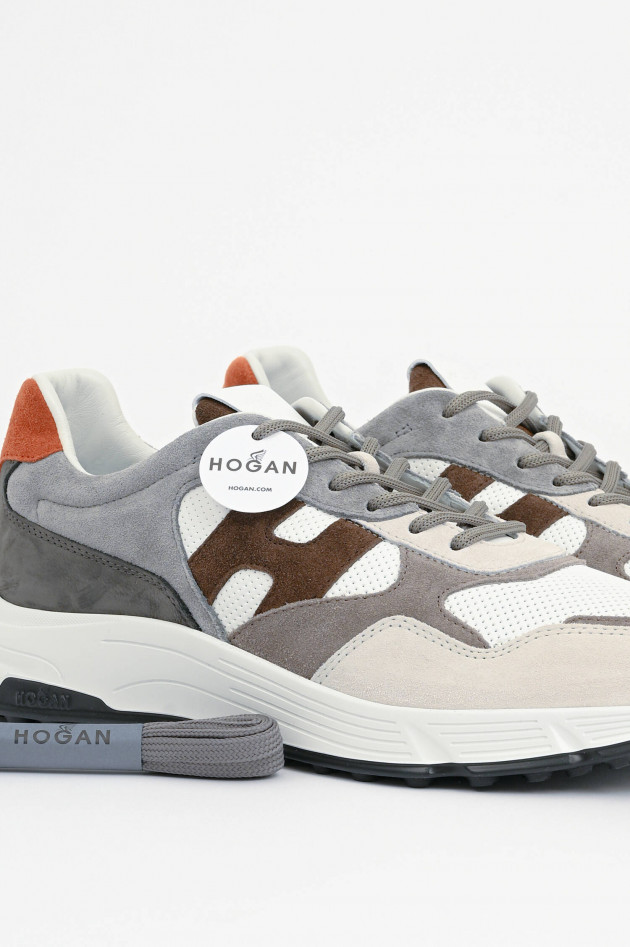 Hogan Sneaker HYPERLIGHT PUNZATO in Grau/Braun