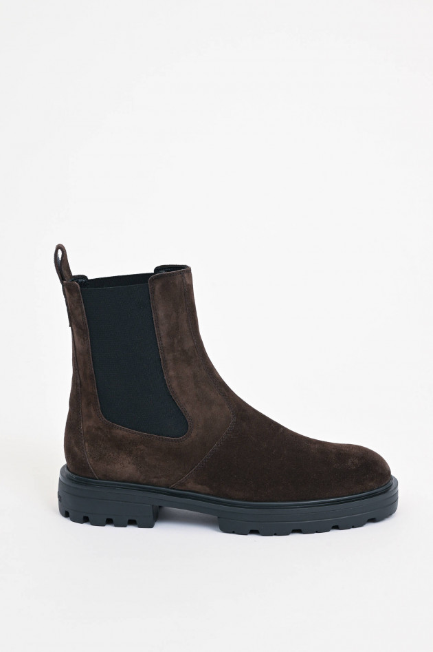 Hogan Chelsea-Boot H673 aus Veloursleder in Braun