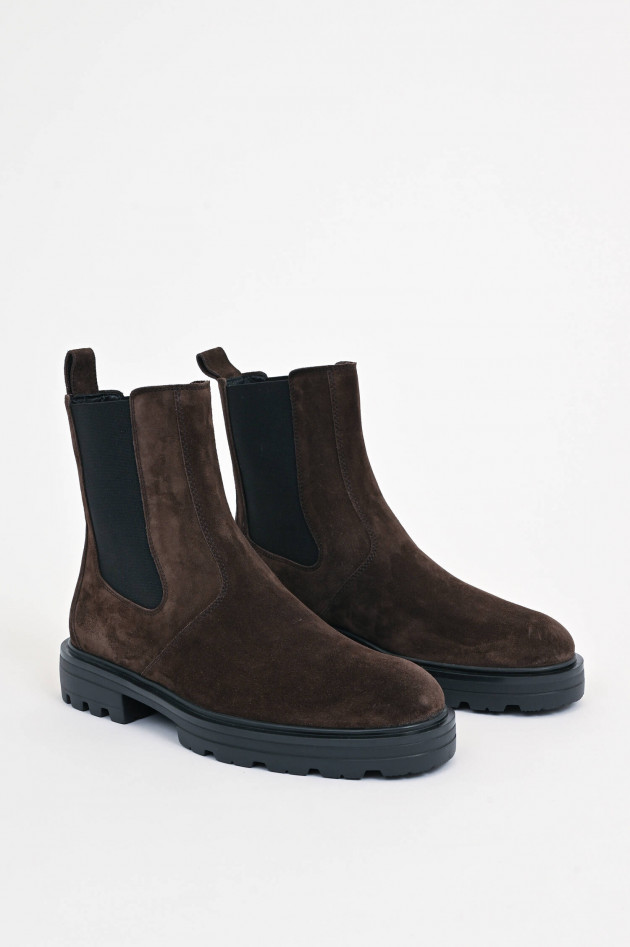 Hogan Chelsea-Boot H673 aus Veloursleder in Braun