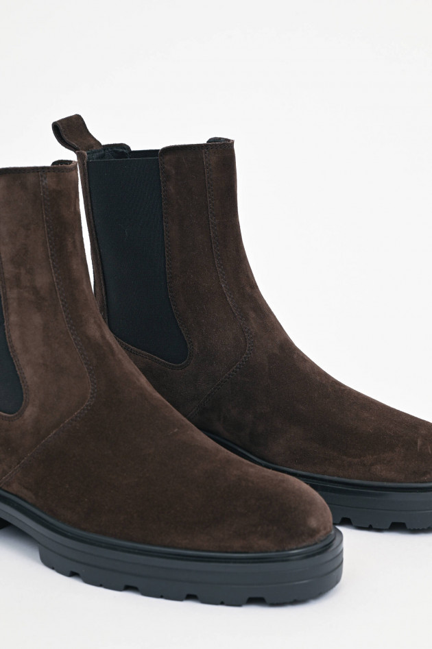 Hogan Chelsea-Boot H673 aus Veloursleder in Braun
