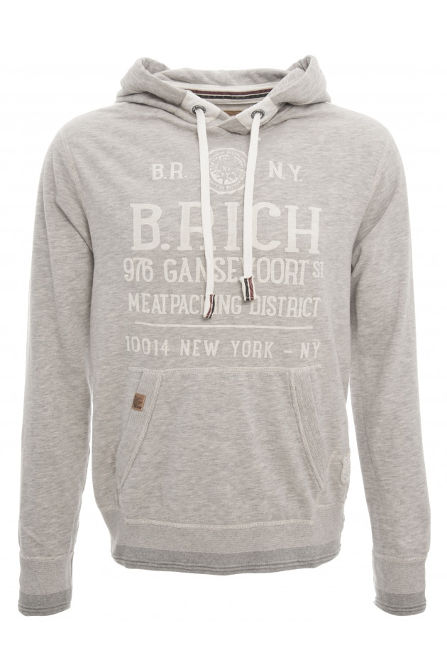 Better Rich Hoody mit Kapuze in Hellgrau