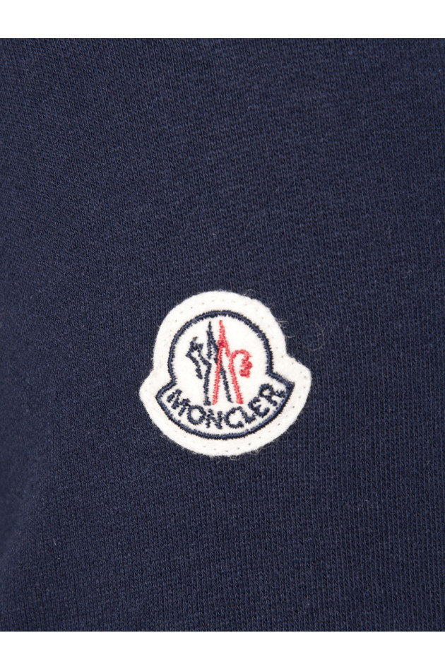 Moncler Jacke im Materialmix in Marine