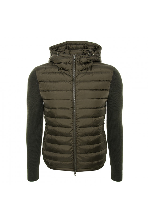 Moncler Jacke mit Dauneneinsatz in Oliv
