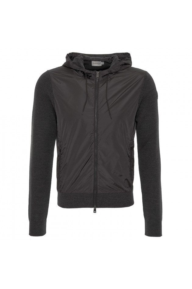 Moncler Jacke mit Strickeinsätzen in Antra