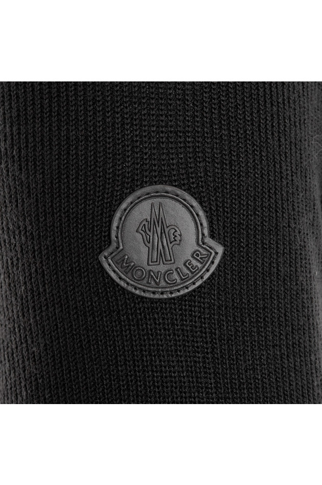 Moncler Jacke mit Strickeinsätzen in Schwarz